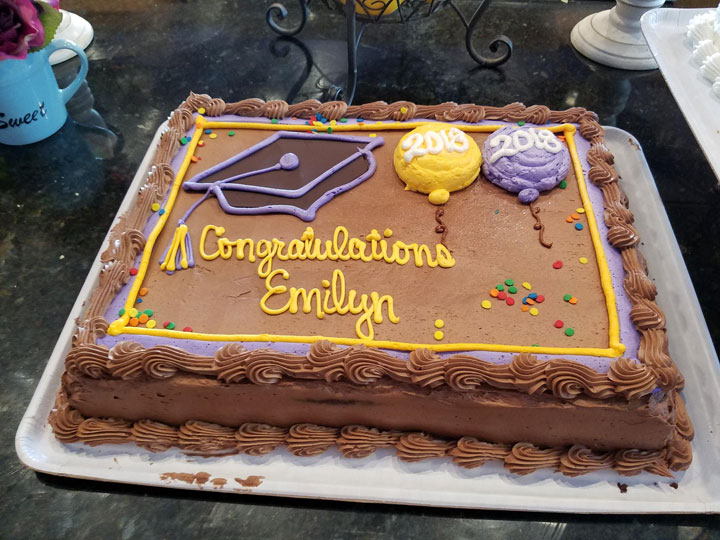 Buttercream Graduation Cake